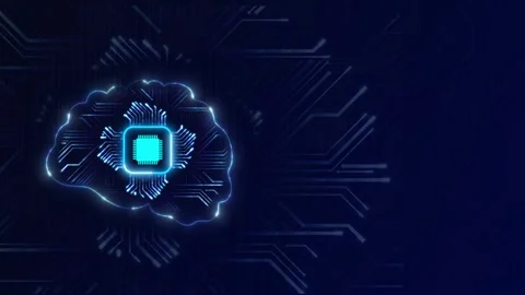 Artificial Intelligence Processor Brain AI chatbot concept AI Learning Business Stock Footage 316158195