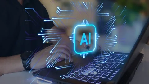 Artificial Intelligence Processor Brain AI chatbot concept AI Learning Business Stock Footage 316158480