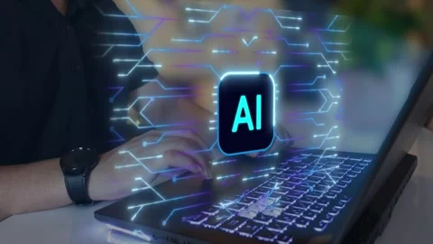 Artificial Intelligence Processor Brain AI chatbot concept AI Learning Business Stock Footage 316158508