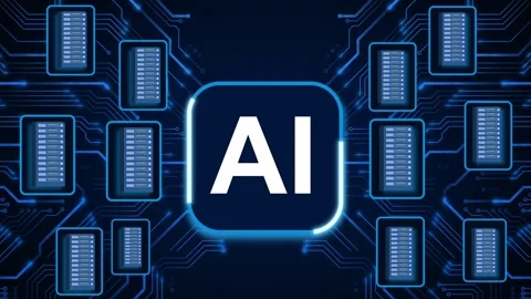 Artificial Intelligence Processor Brain AI chatbot concept AI Learning Business Stock Footage 316158546