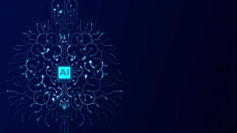 Artificial Intelligence Processor Brain AI chatbot concept AI Learning Business Stock Footage 316158924