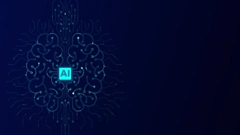 Artificial Intelligence Processor Brain AI chatbot concept AI Learning Business Stock Footage 316158925