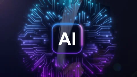 Artificial Intelligence Processor Brain AI chatbot concept AI Learning Business Stock Footage 316158951