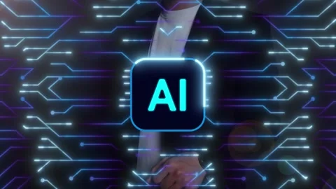 Artificial Intelligence Processor Brain AI chatbot concept AI Learning Business Stock Footage 316159126