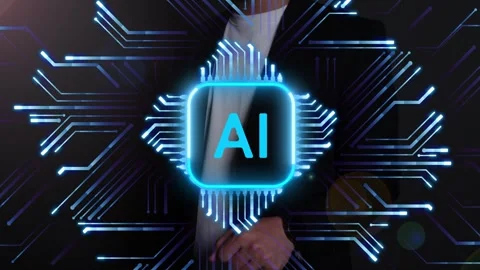 Artificial Intelligence Processor Brain AI chatbot concept AI Learning Business Stock Footage 316159127