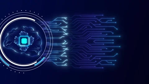 Artificial Intelligence Processor Brain AI chatbot concept AI Learning Business Stock Footage 316159211