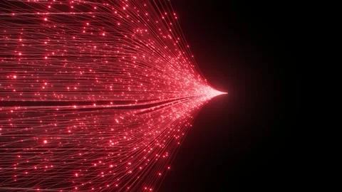 Artificial Intelligence Processor Transmitting Cyber Information Stock Footage 335533498