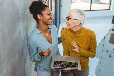 Artificial intelligence, programming innovation. Teamwork with laptops for 스톡 사진