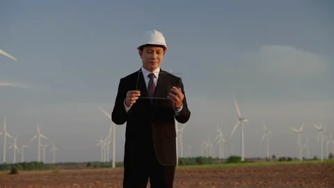 Artificial Intelligence Project. businessman in suit or Asian engineers Stock Footage 170345593