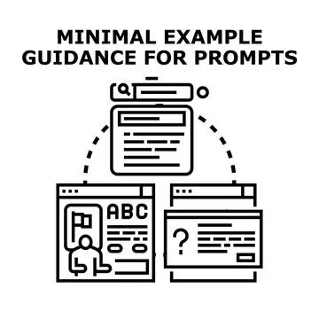 Artificial intelligence prompt guidance and search generation 스톡 일러스트