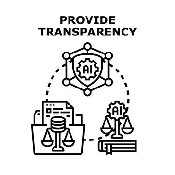 Artificial intelligence providing transparency in legal compliance processes 스톡 일러스트