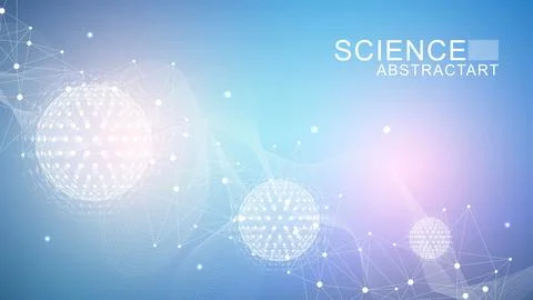 Artificial intelligence quantum computer technology concept. Quantum computing Stock Illustration