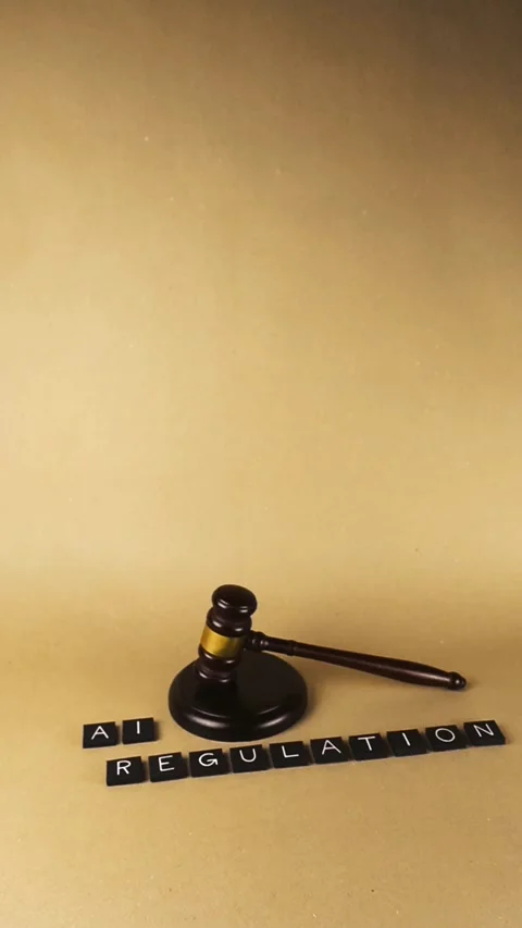 Artificial intelligence regulation legislation and justice concept 스톡 동영상 343934131