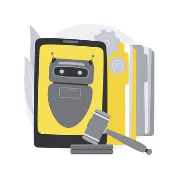 Artificial intelligence regulations abstract concept vector illustration. Stock Illustration