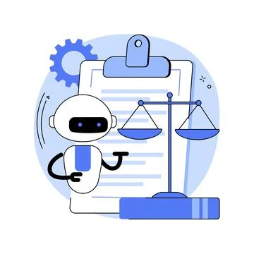 Artificial intelligence regulations abstract concept vector illustration. Stock Illustration