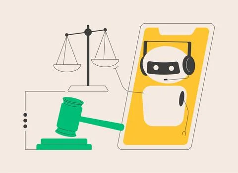 Artificial intelligence regulations abstract concept vector illustration. Stock Illustration