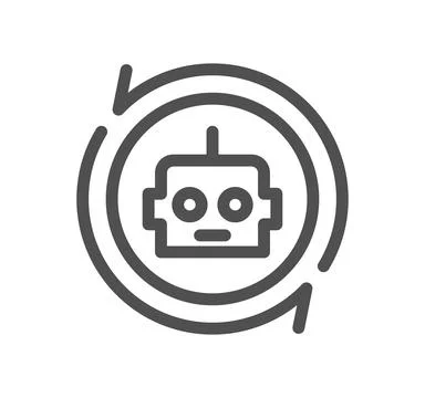 Artificial intelligence related icon. Illustration