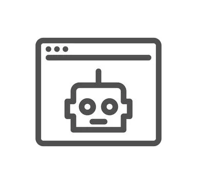 Artificial intelligence related icon. Stock-Illustration