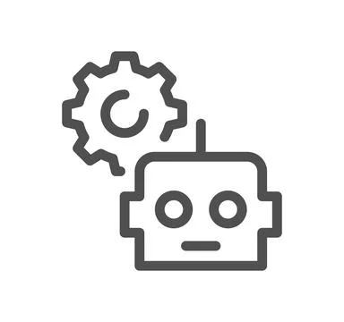 Artificial intelligence related icon. Illustration