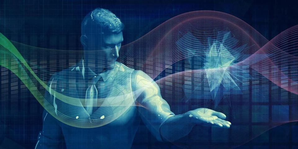 Artificial Intelligence Report Stock Illustration