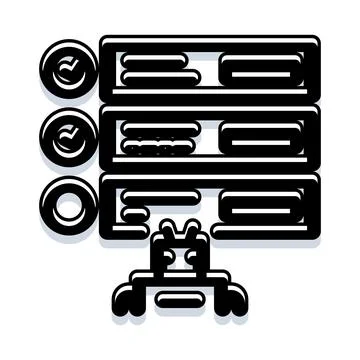 Artificial intelligence robot checking automation tasks list Stock Illustration