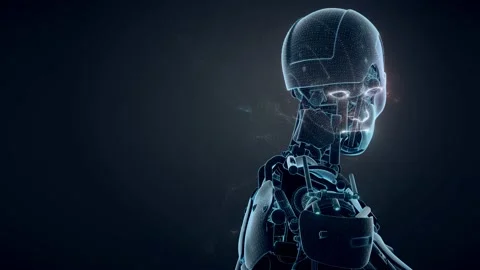 Artificial Intelligence Robot Stock Footage 197377422