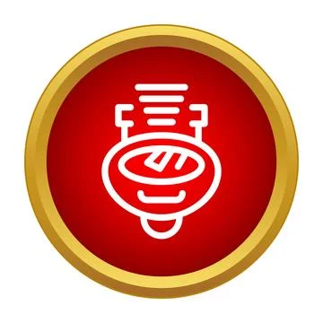 Artificial intelligence robot head icon chatbot symbol Stock Illustration