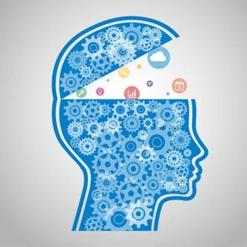 Artificial Intelligence Robot Stock Illustration