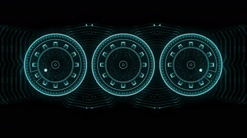 Artificial intelligence robot interface / AI vision (intro + loopable part) Stock Footage 52216257