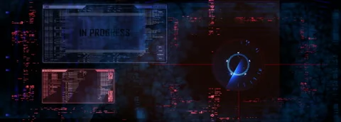 Artificial intelligence robot interface / AI vision (intro + loopable part) Stock Footage 52216318