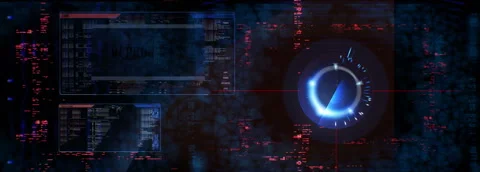 Artificial intelligence robot interface / AI vision (intro + loopable part) Video stock 52216584