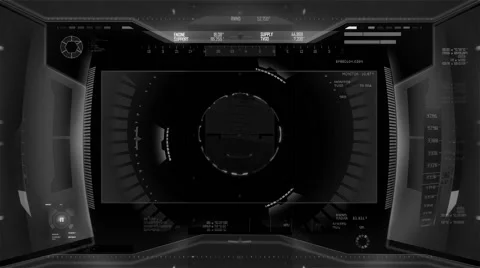 Artificial intelligence robot interface / AI vision (intro + loopable part) Stock Footage 52254469