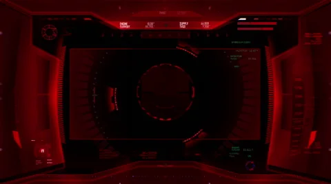 Artificial intelligence robot interface / AI vision (intro + loopable part) Stock Footage 52254511