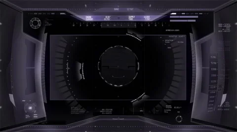 Artificial intelligence robot interface / AI vision (intro + loopable part) Stock Footage 52254571