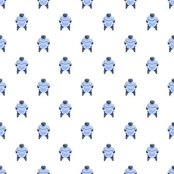 Artificial intelligence robot pattern creating technology background Illustrazione stock