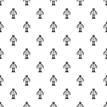 Artificial intelligence robot pattern Stock Illustration