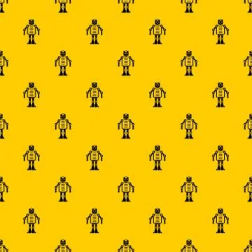 Artificial intelligence robot pattern Illustrazione stock