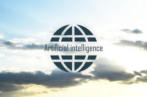Artificial intelligence sign Stock Photos