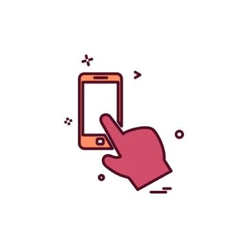 Artificial intelligence smart phone icon vector design 스톡 일러스트