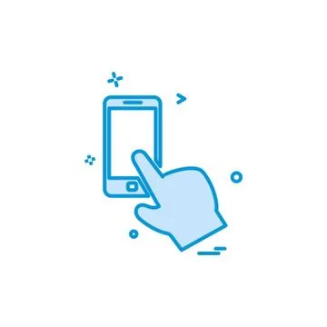 Artificial intelligence smart phone icon vector design 스톡 일러스트