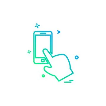 Artificial intelligence smart phone icon vector design Stock Illustration