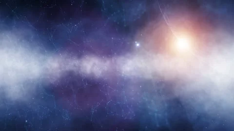 Artificial intelligence space with abstract planet 動画素材 144426480