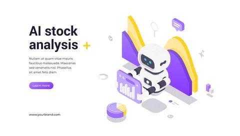 Artificial Intelligence Stock Market Analysis Financial Data Technology Inv.. Stock Illustration