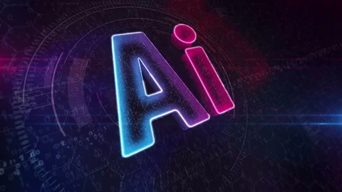 Artificial intelligence symbol cyber icon Stock Footage 330438729