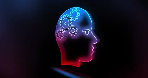 Artificial intelligence symbol glass style Stock Footage 326633355