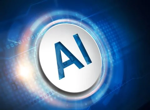 Artificial intelligence symbol Stock Illustration