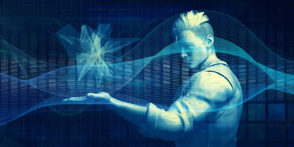 Artificial Intelligence System Background For Innovation Planning Stock Illustration