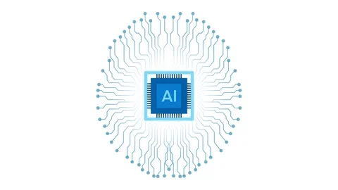 Artificial intelligence systems are powered by machine learning, AI's brain Stock Footage 315555784