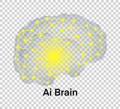 Artificial intelligence systems are powered by machine learning, AI's brain Stock Illustration