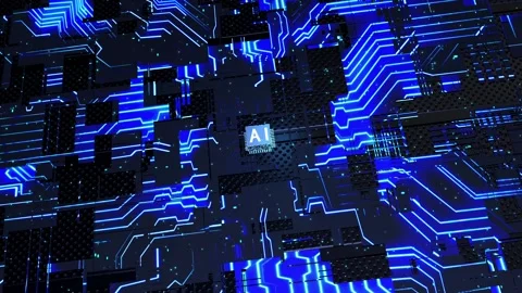Artificial Intelligence Technology Background Concept Stock Footage 159773511